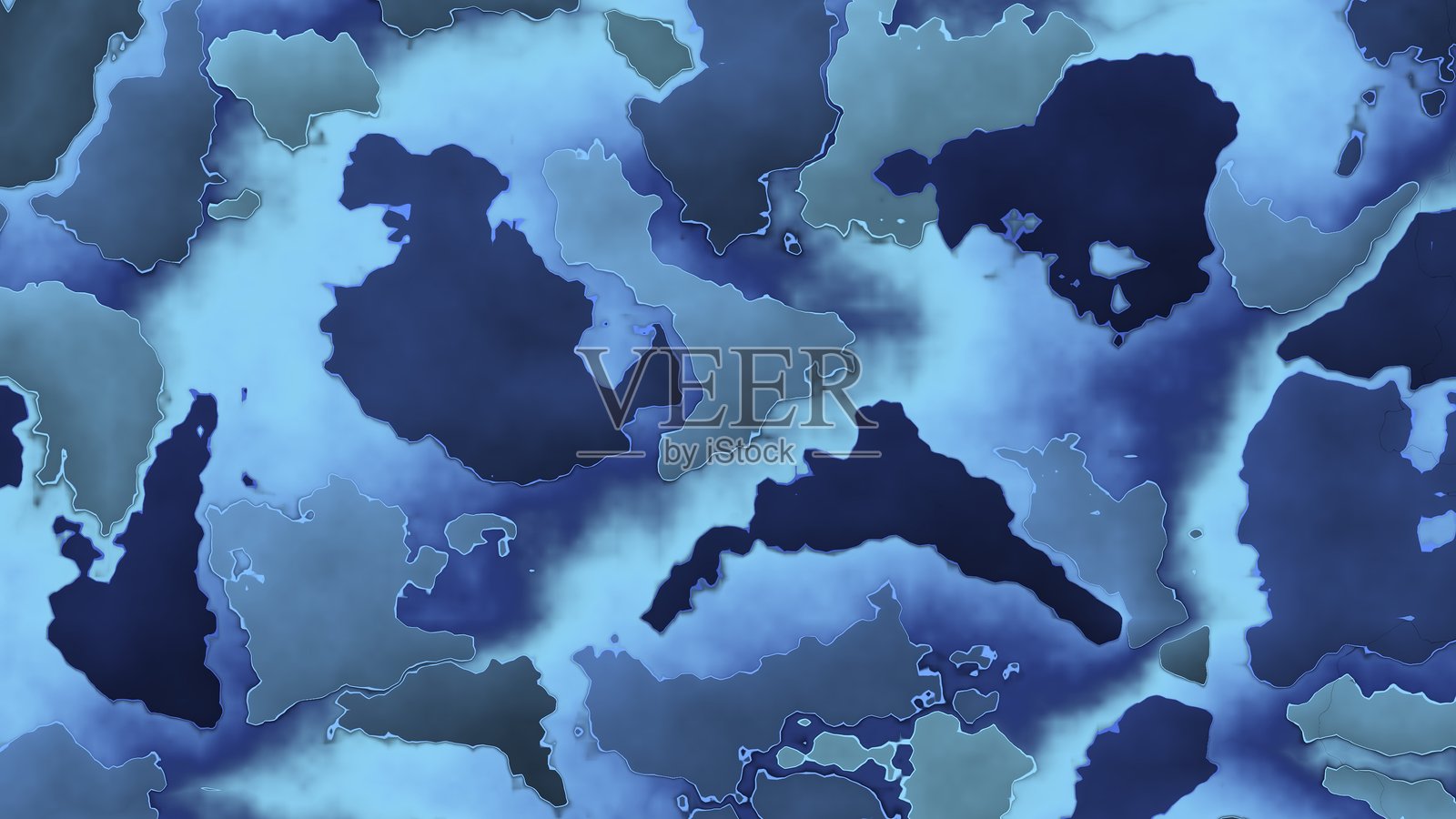 蓝色背景上带有斑点纹理形状和效果照片摄影图片