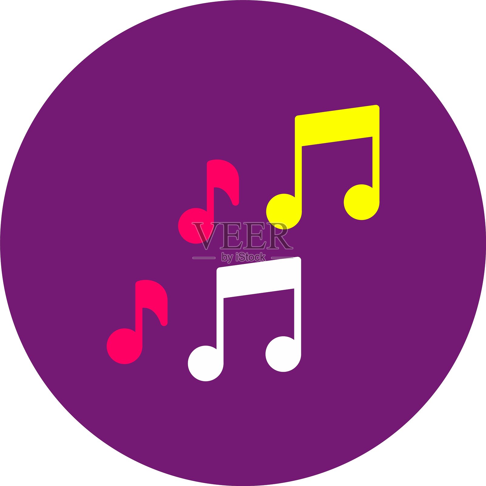 音乐音符图标插画图片素材