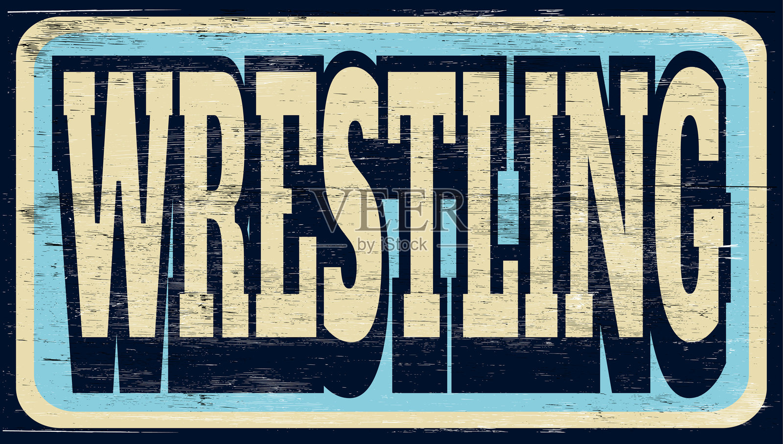 摔跤插画图片素材