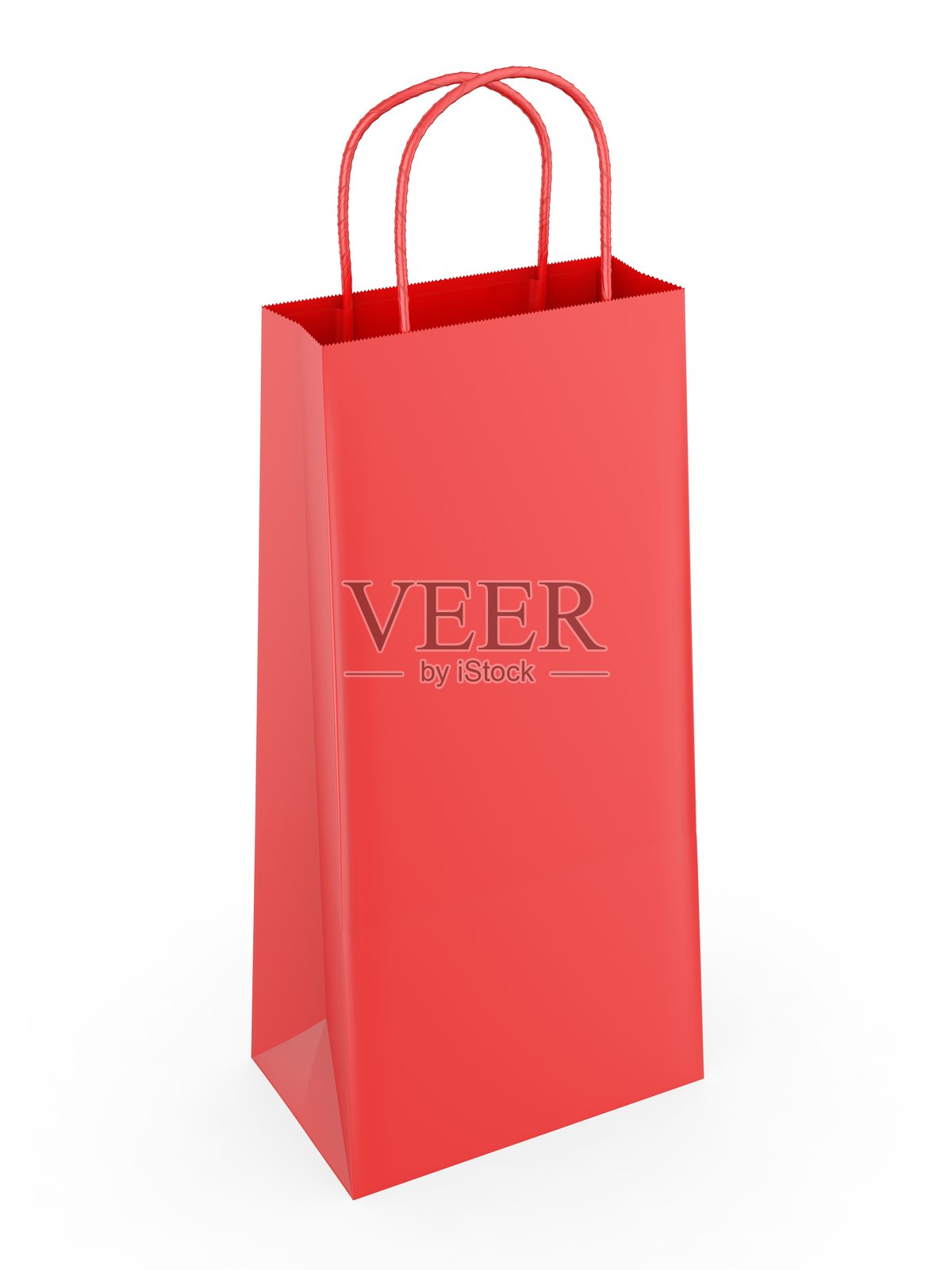 空白购物和配送纸袋，用于模型和模板设计。照片摄影图片