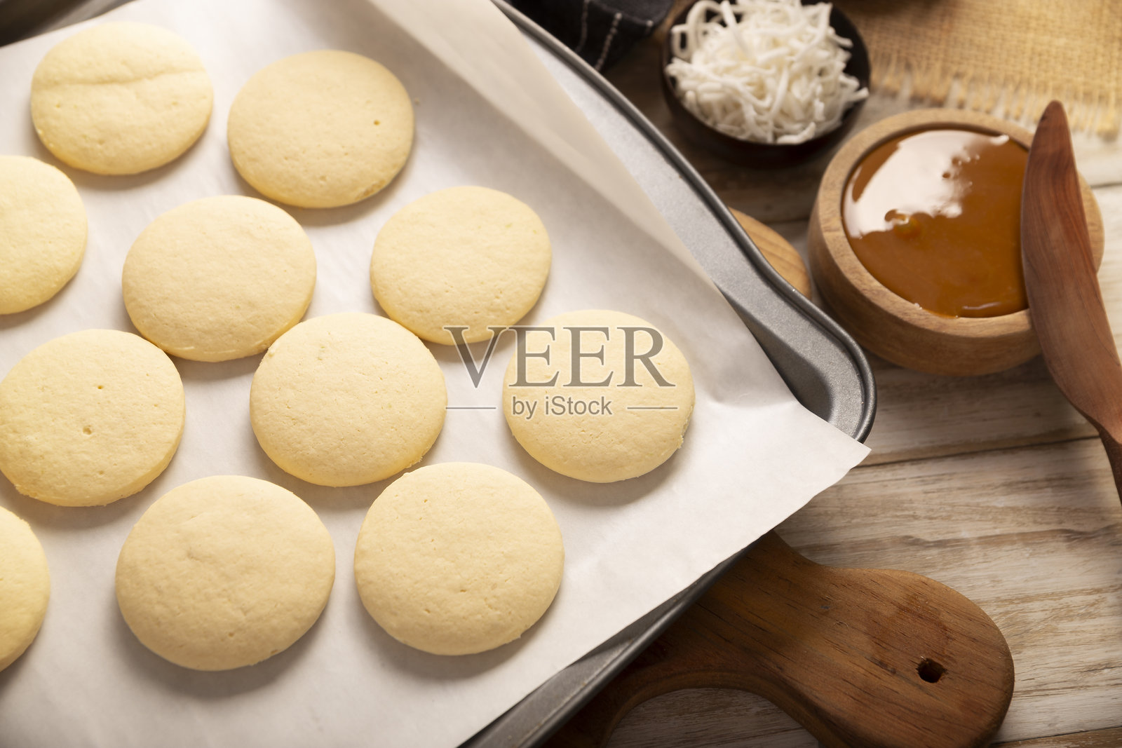阿尔法霍雷斯饼干食谱照片摄影图片
