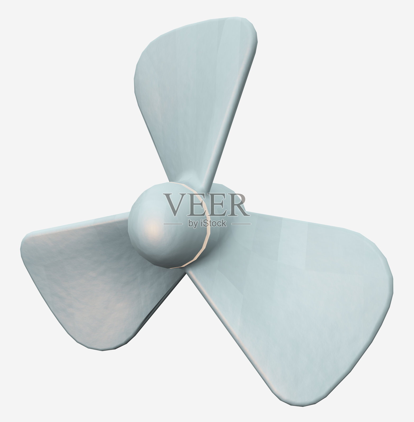 白色背景上的螺旋桨推进器照片摄影图片