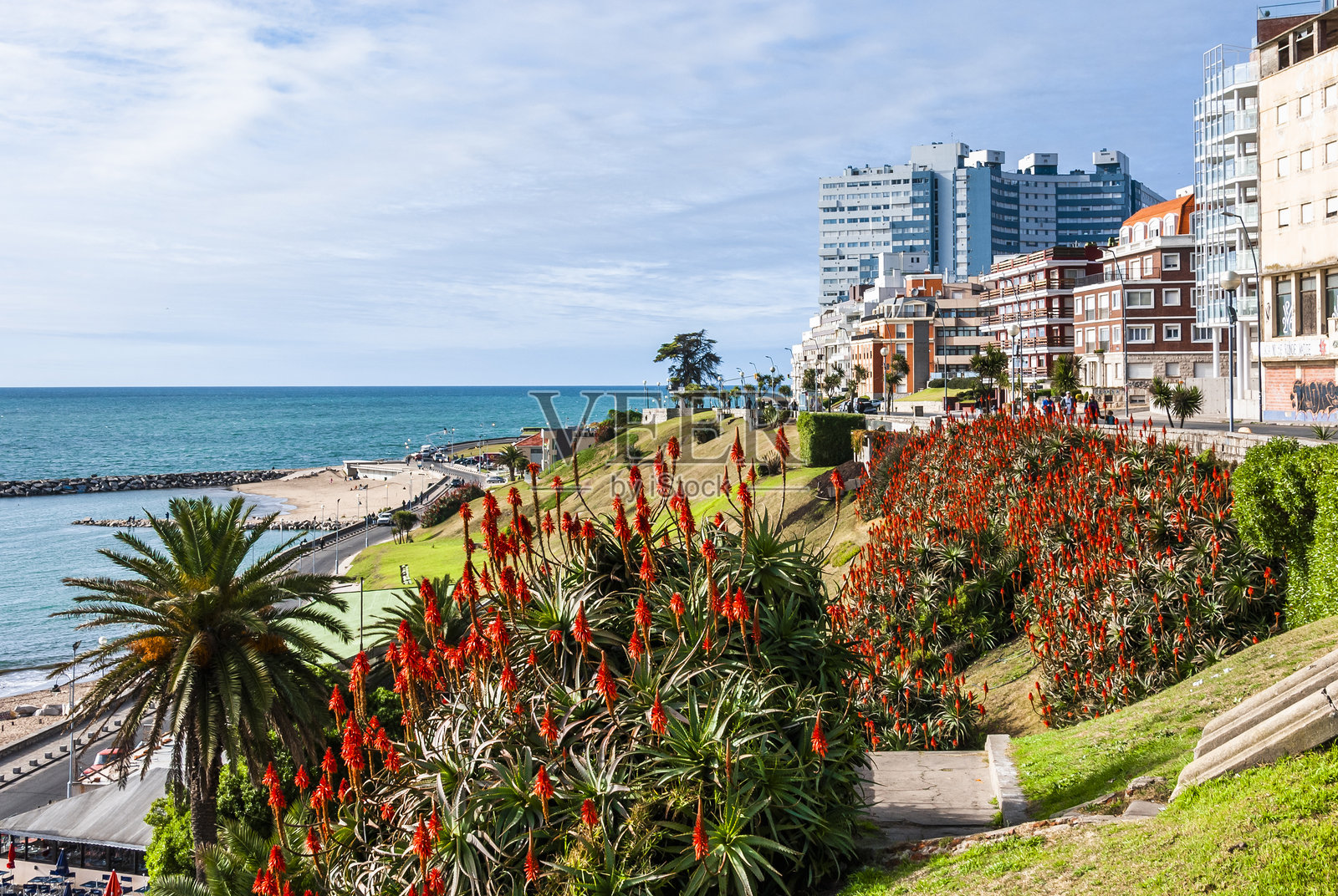 美丽的马尔德普拉塔市。照片摄影图片