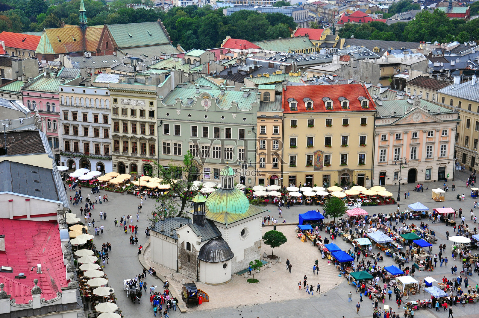 克拉科夫市中心照片摄影图片