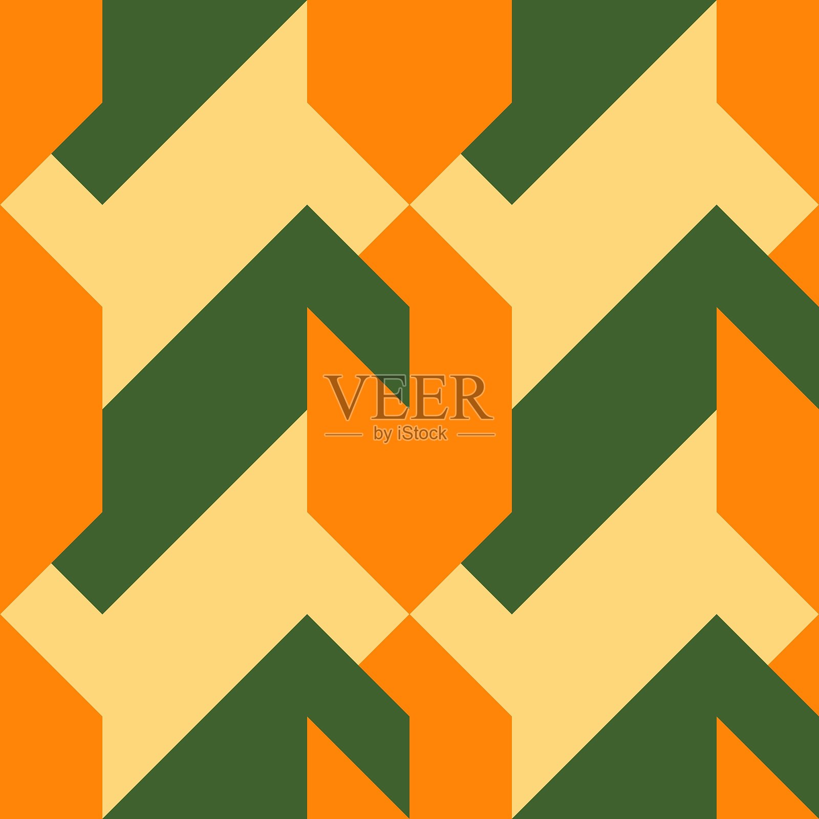 抽象几何无缝图案。极简几何装饰。矢量插图。插画图片素材