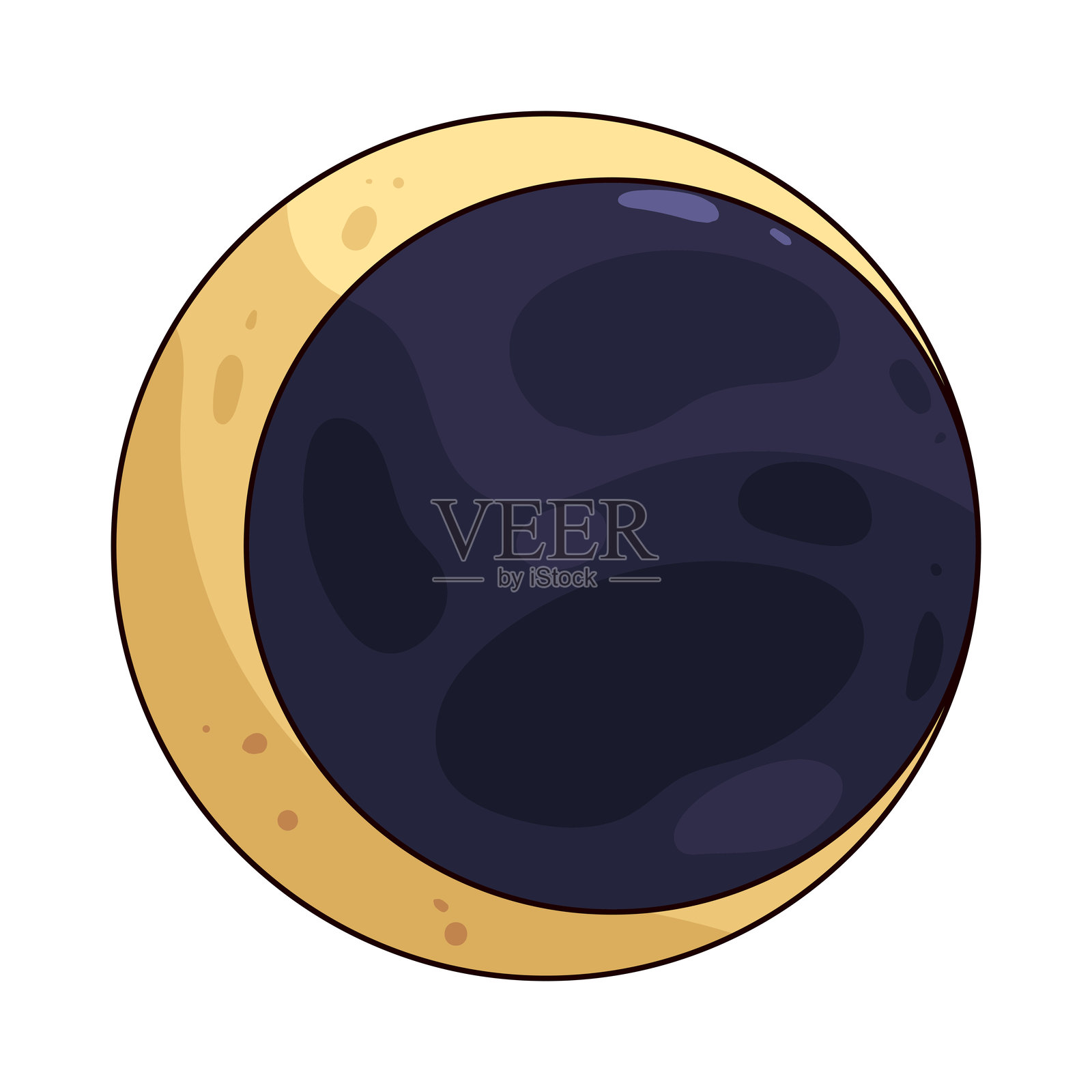 日食插画图片素材