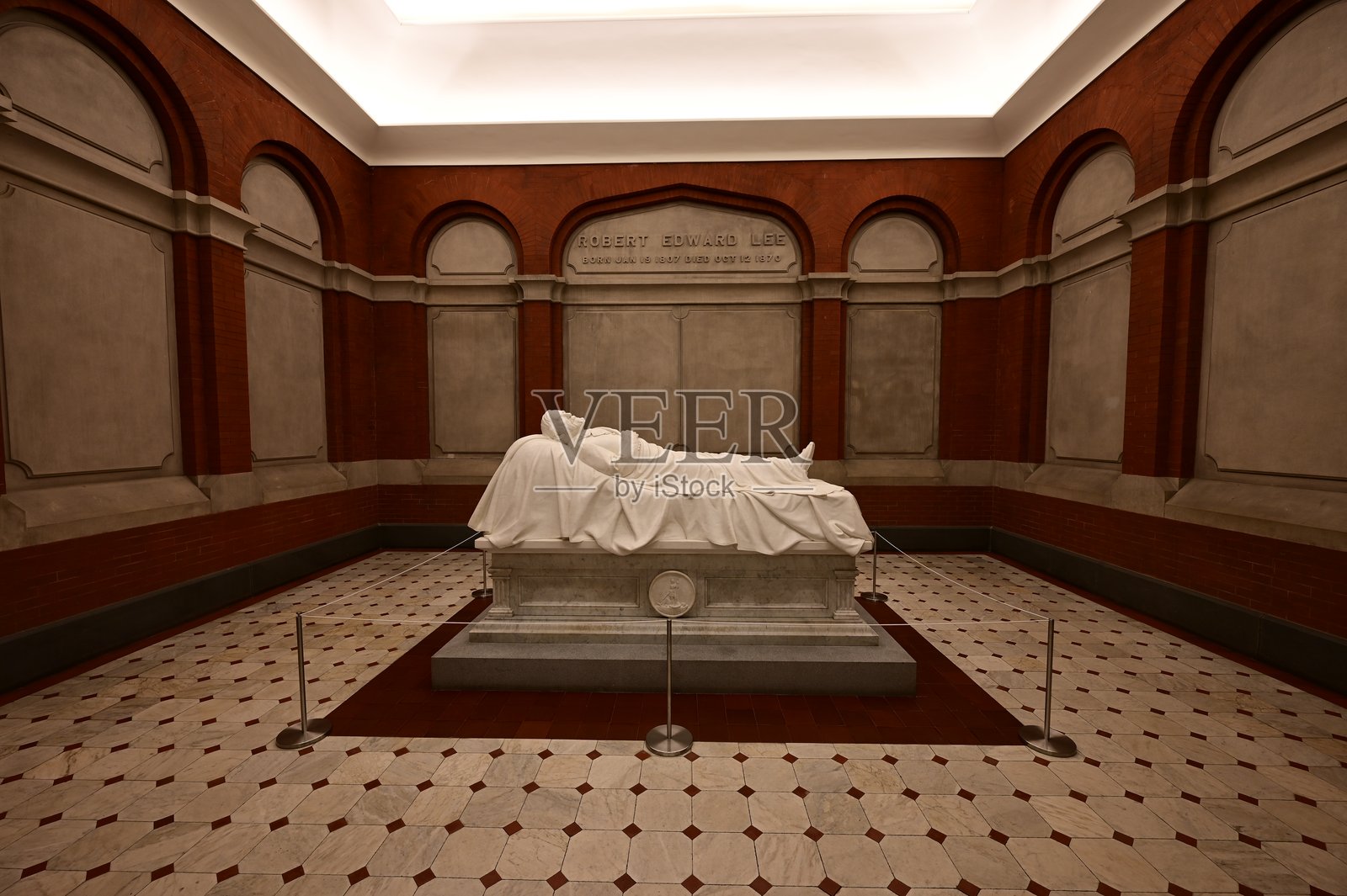 罗伯特·E·李纪念教堂。照片摄影图片