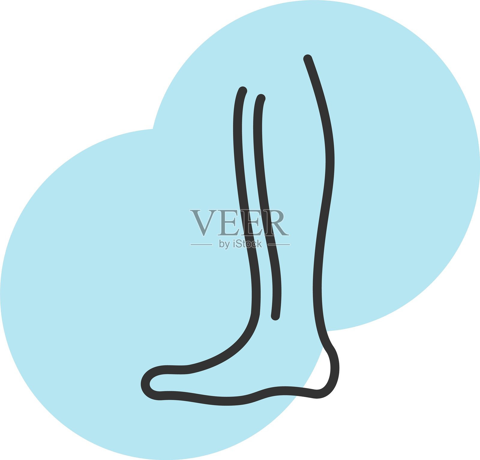 腿部图标插画图片素材