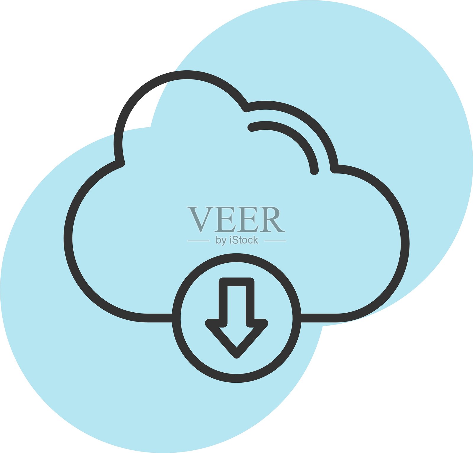 云下载图标插画图片素材