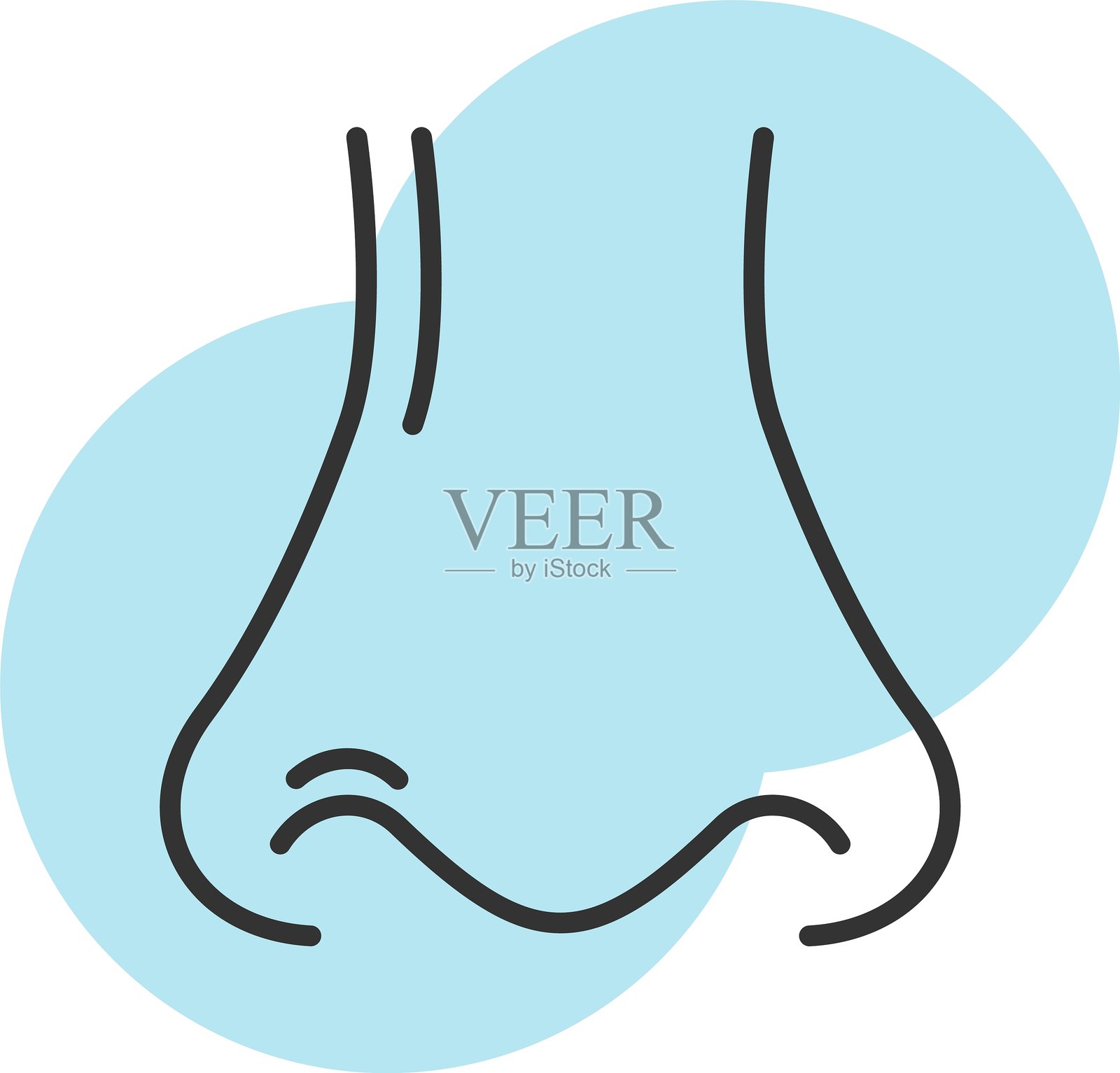 鼻子图标插画图片素材