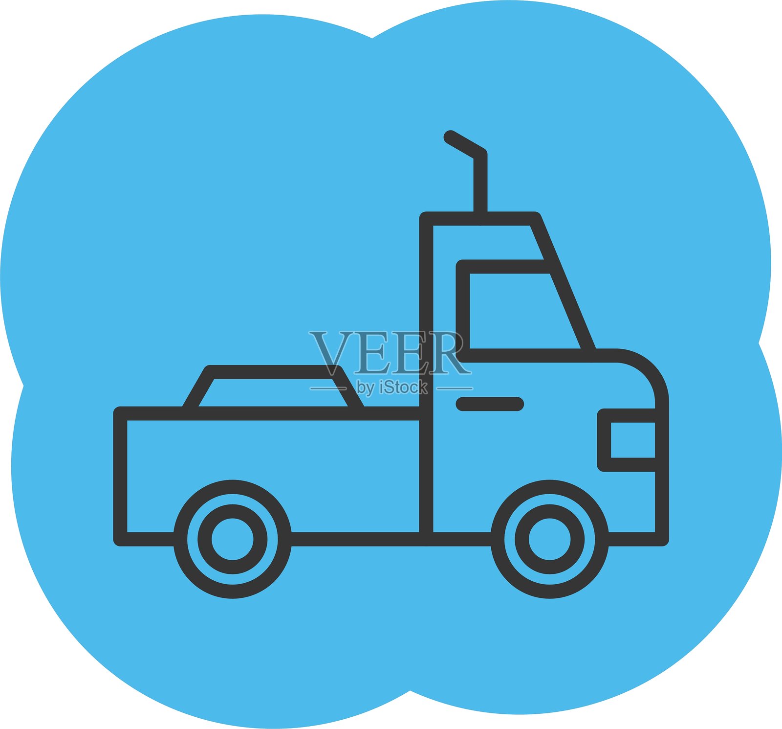 大卡车图标插画图片素材