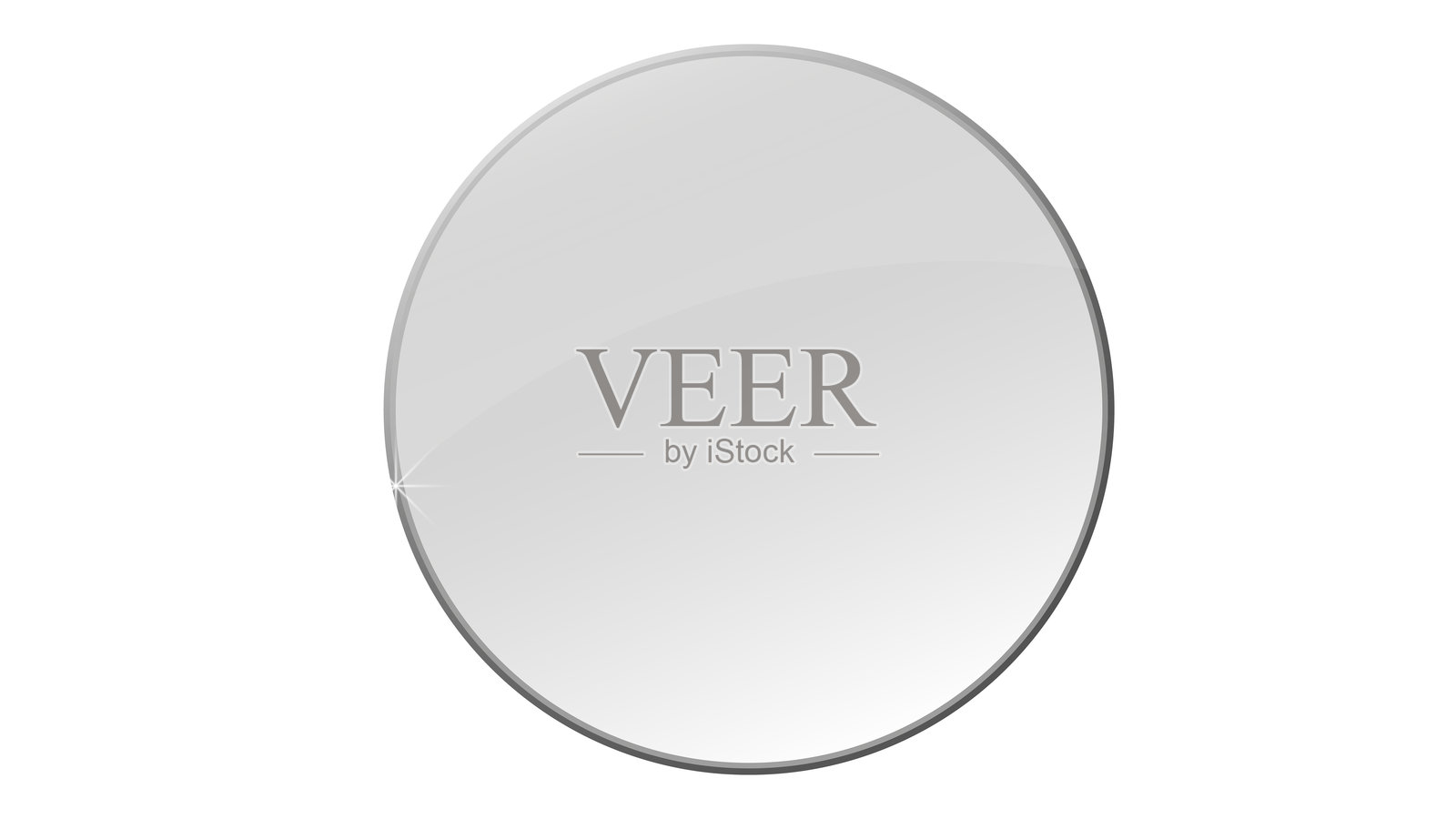 圆形透明玻璃用户界面元素插画图片素材