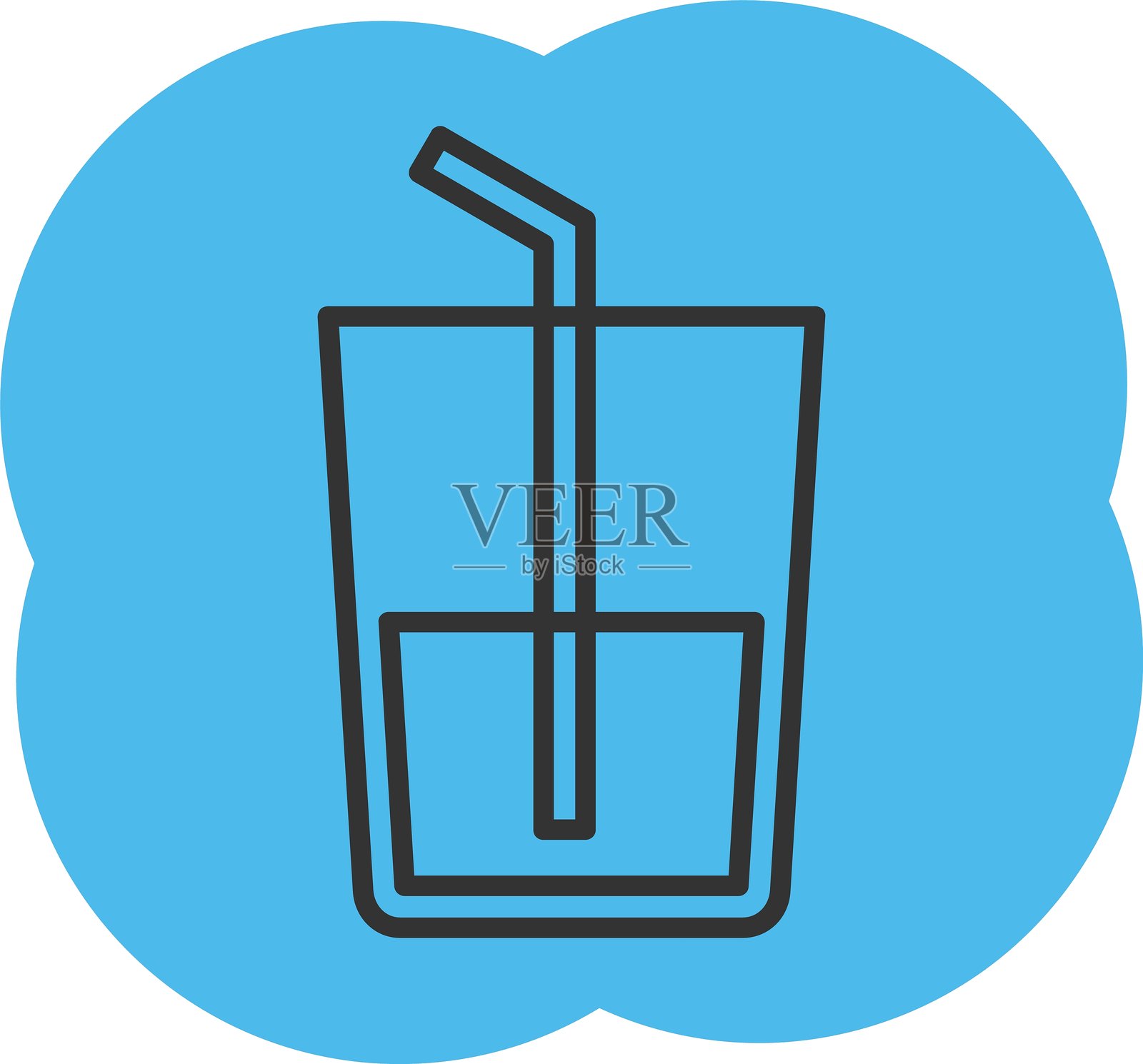 新鲜果汁图标插画图片素材