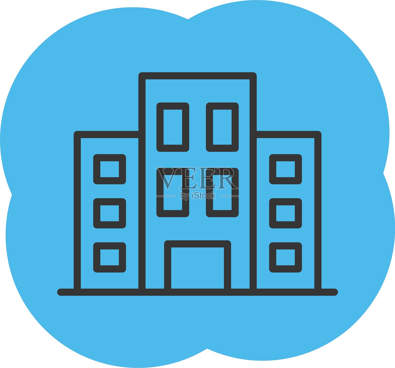 酒店图标插画图片素材