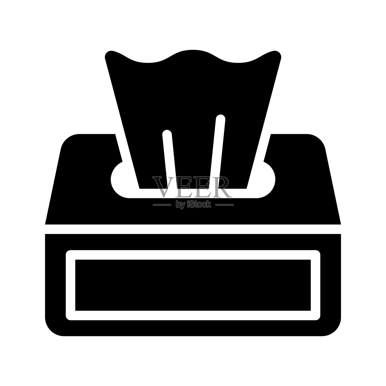 纸巾盒插画图片素材