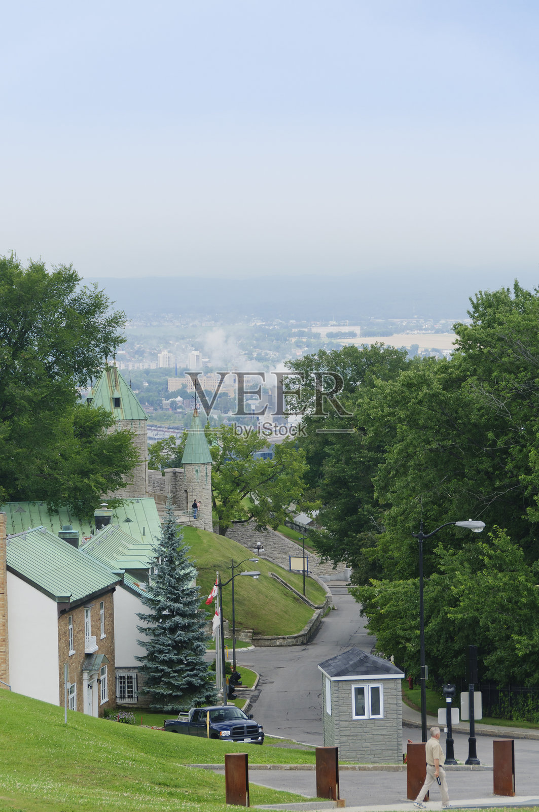 魁北克的历史防御建筑照片摄影图片