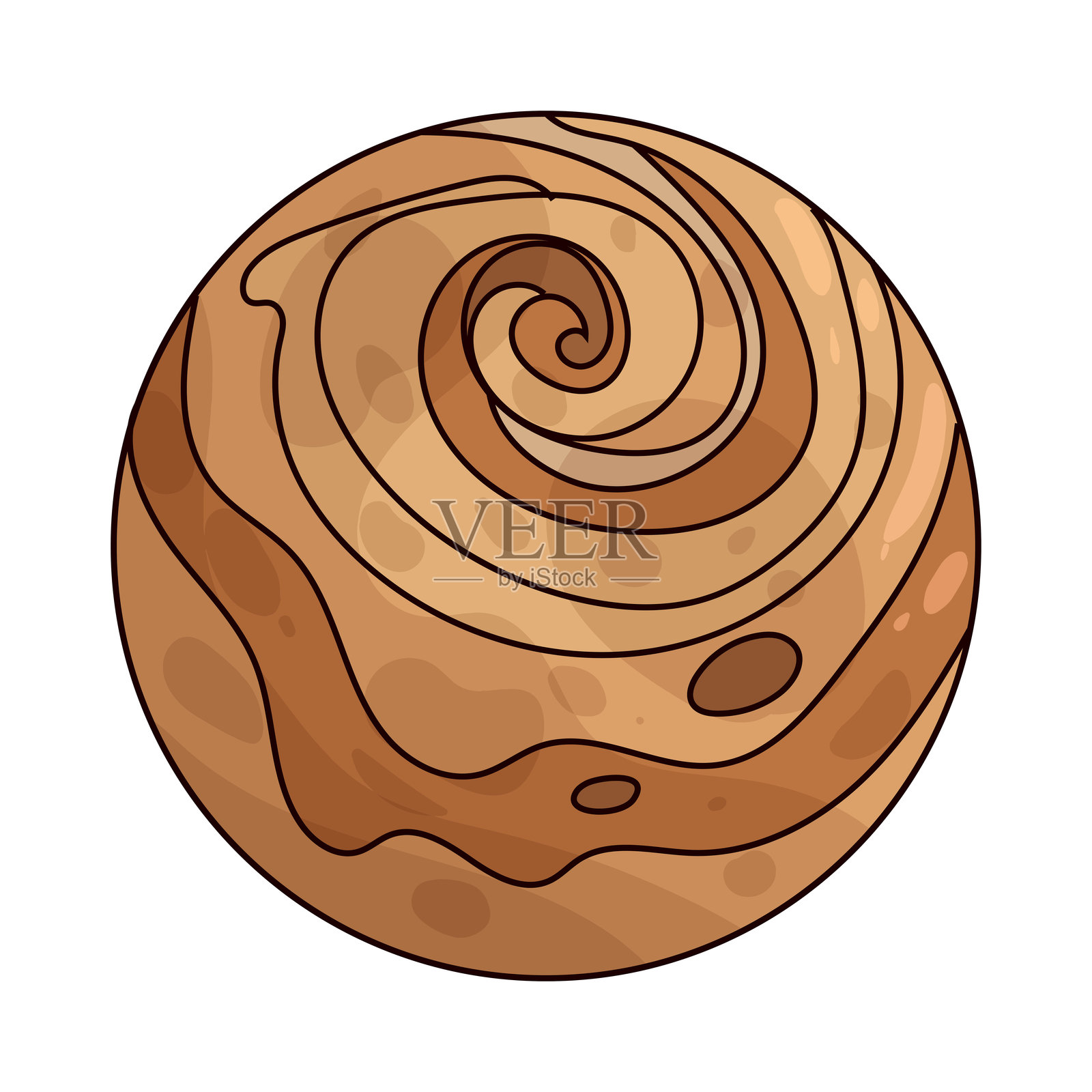 极地冰盖（3月）插画图片素材