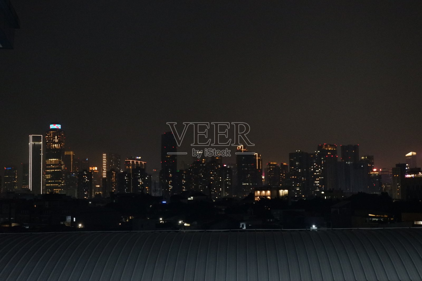 雅加达夜景照片摄影图片