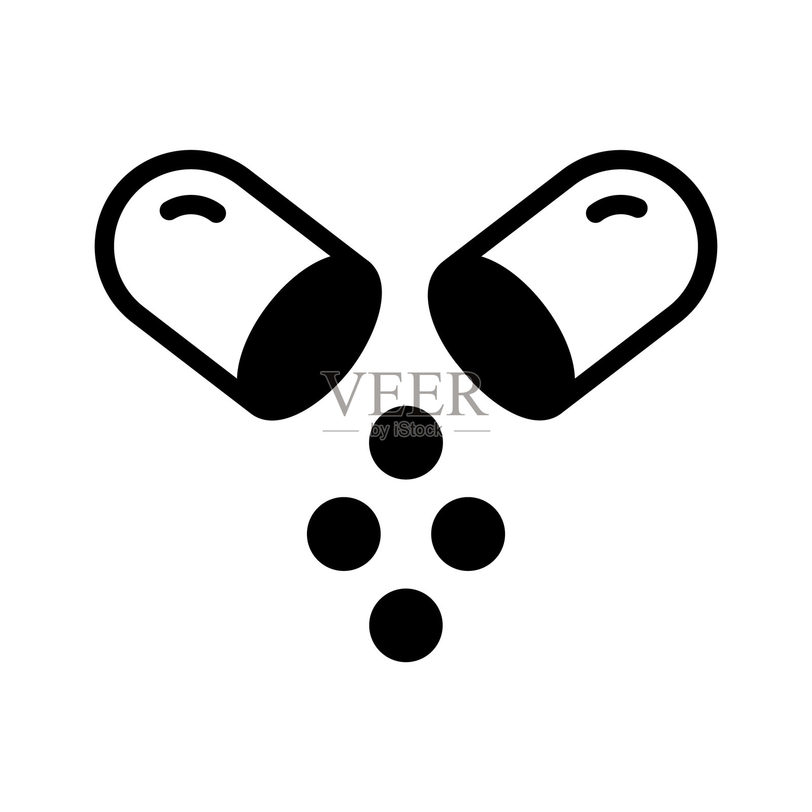 打开胶囊插画图片素材