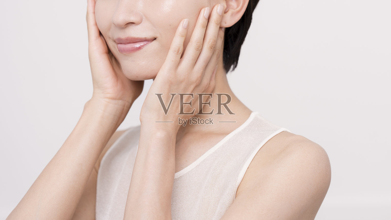 一位非常美丽的日本女性肖像照片摄影图片