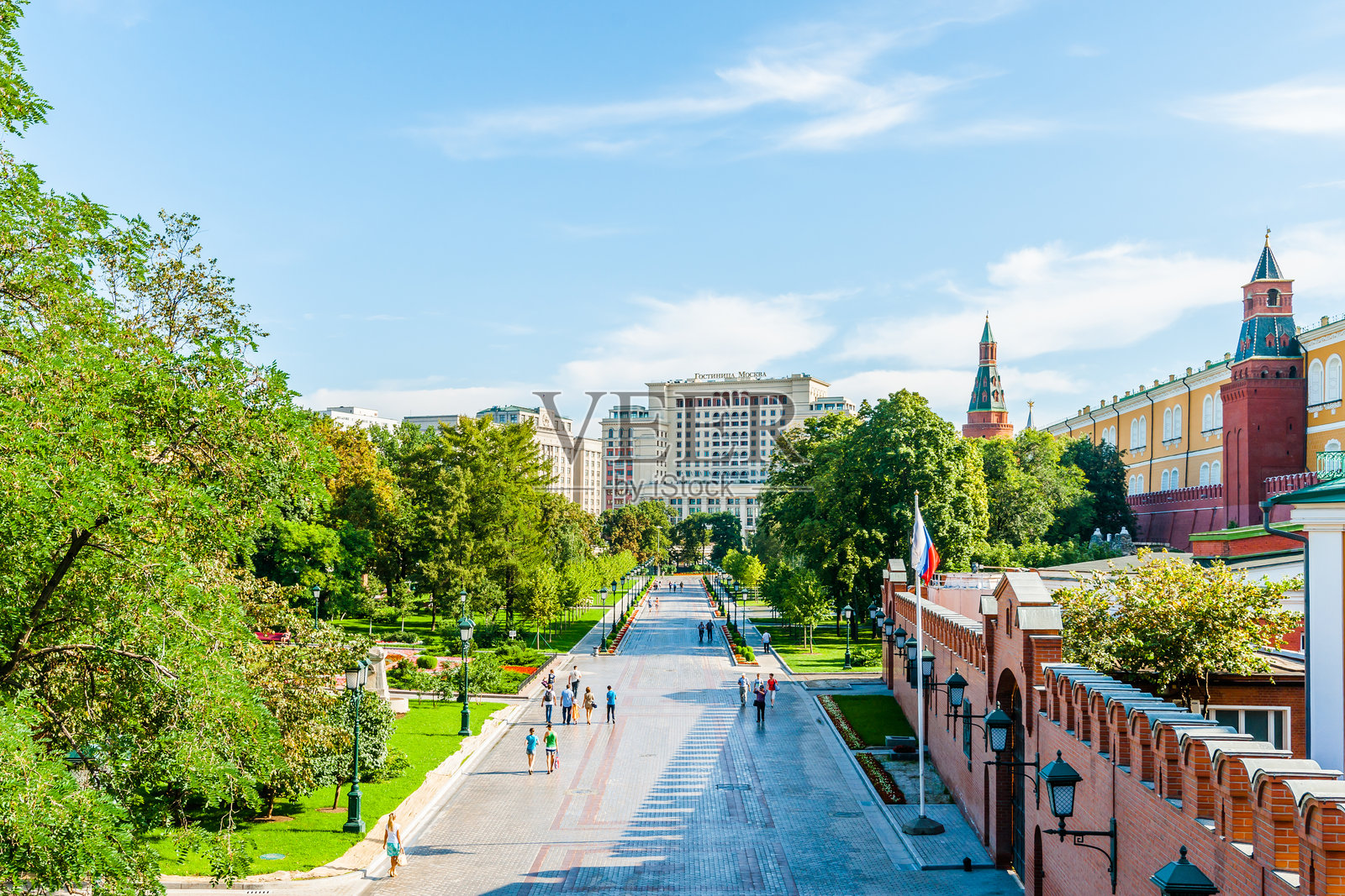 克里姆林宫的亚历山大花园照片摄影图片