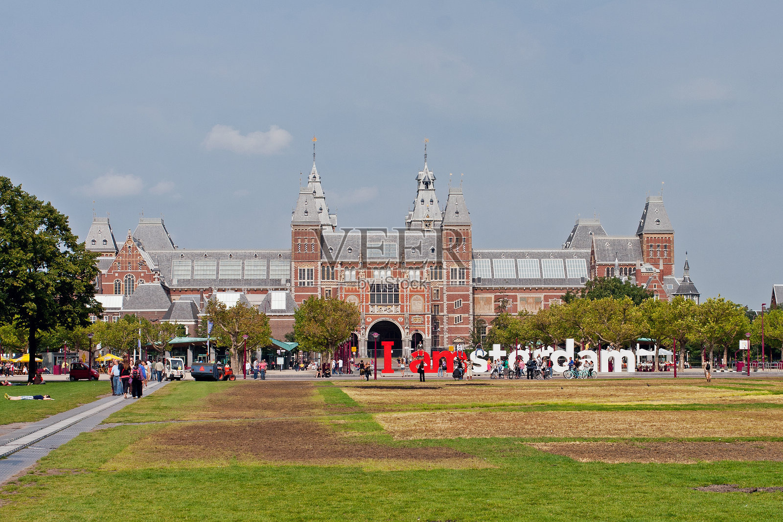 阿姆斯特丹著名的 Rijksmuseum照片摄影图片