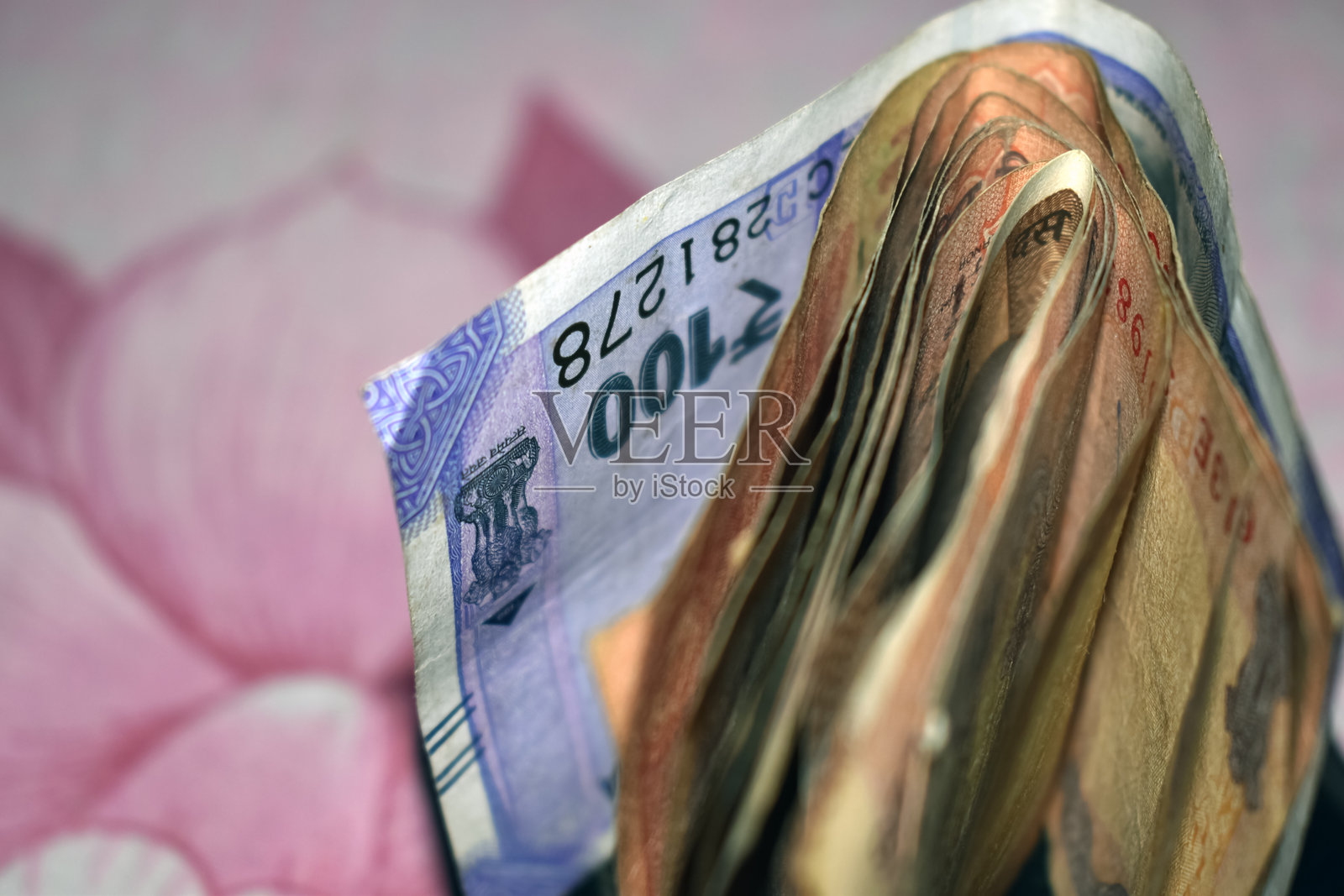 印度卢比纸币现金背景照片摄影图片