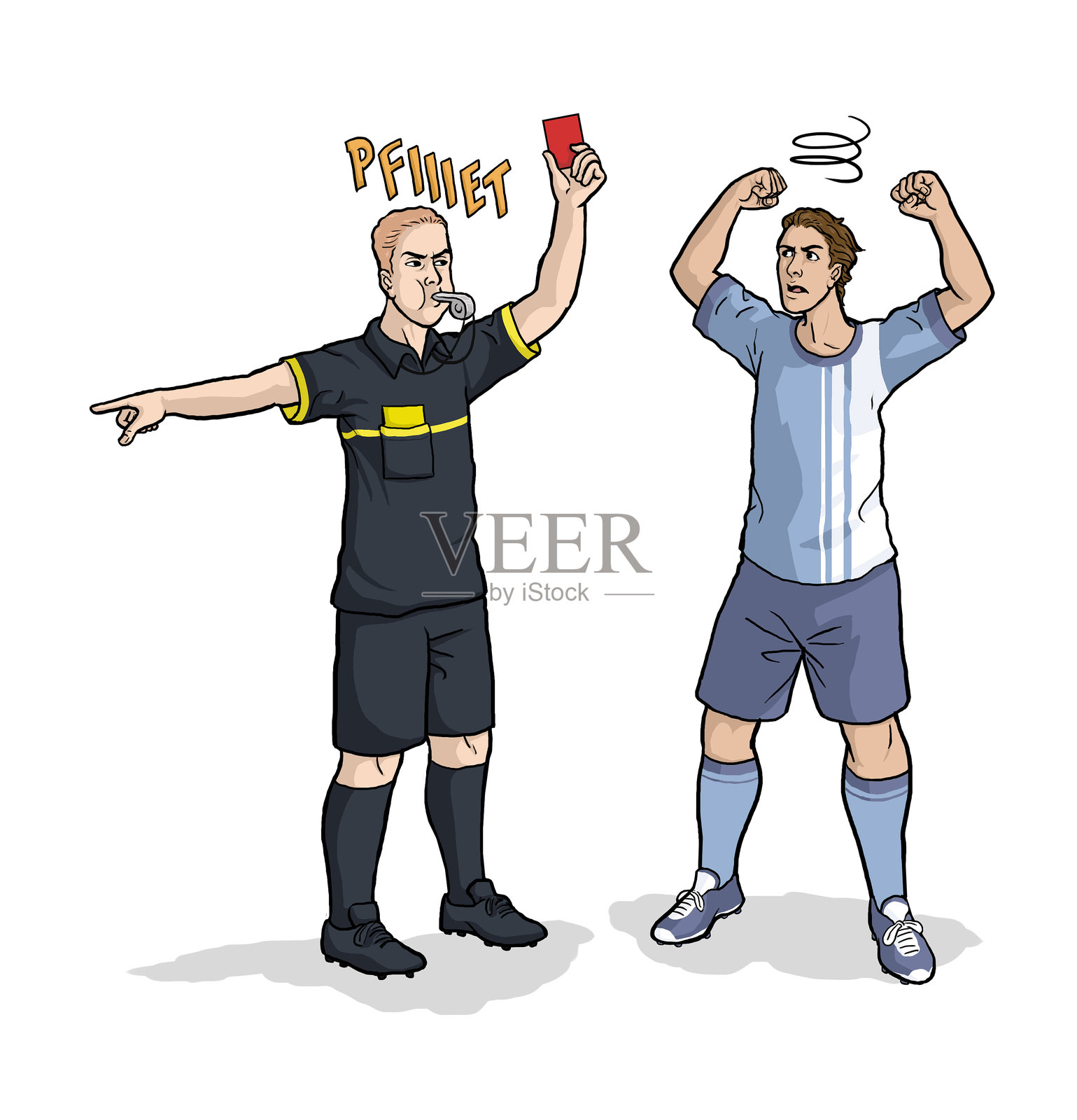 足球隐喻 - 反馈插画图片素材