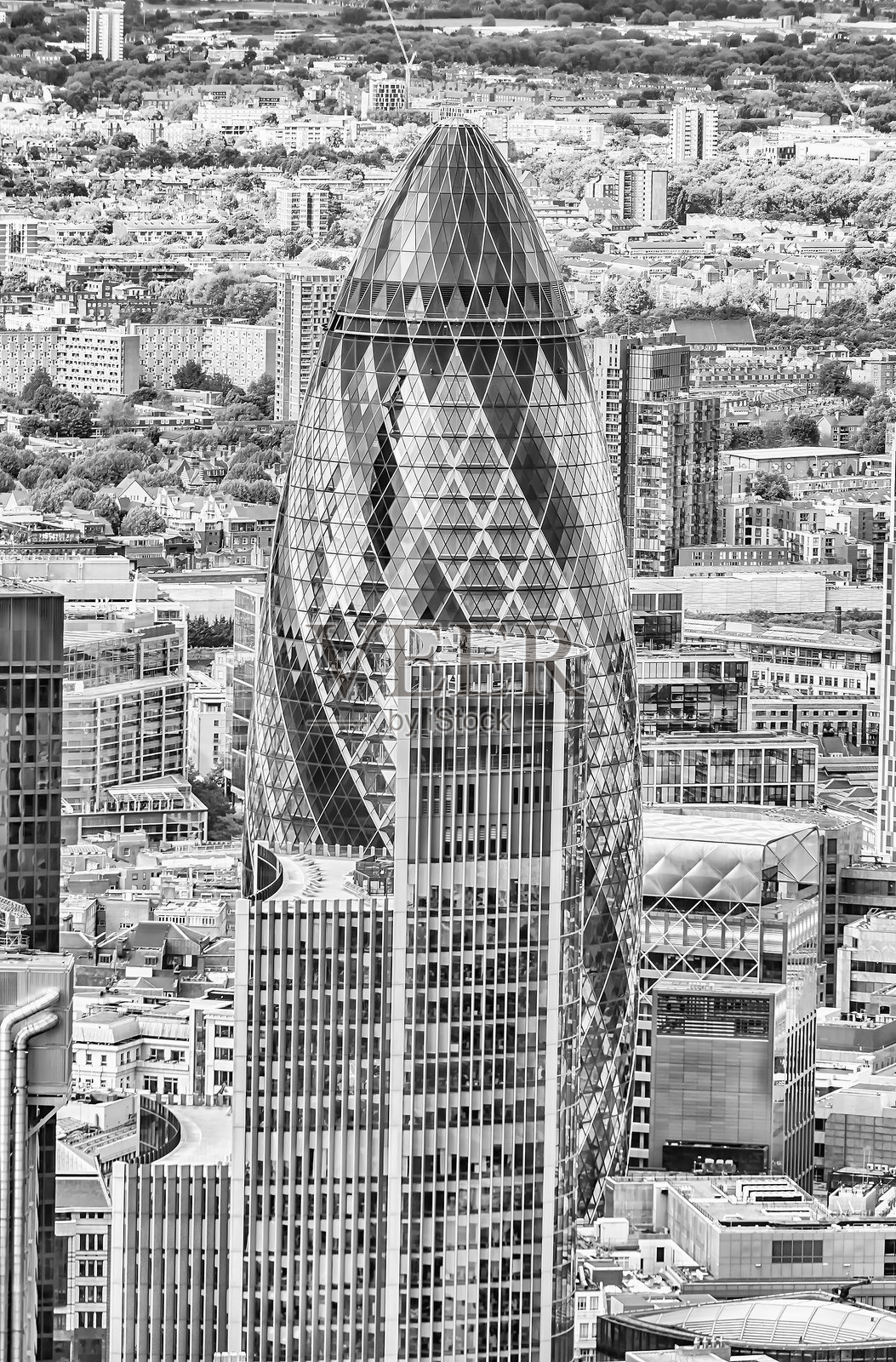 伦敦的黄瓜大厦照片摄影图片