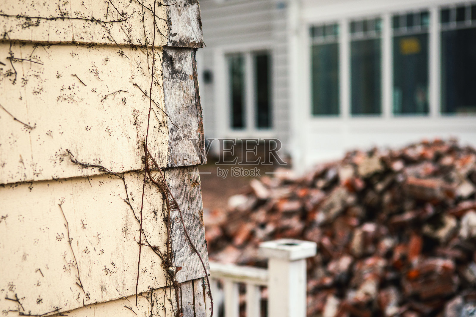 老房子的施工照片摄影图片