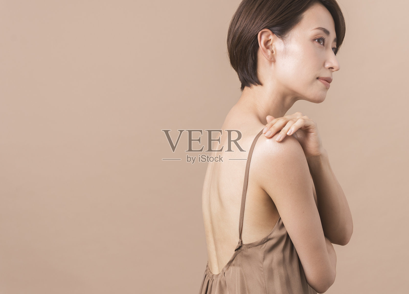 一位非常美丽的日本女性肖像照片摄影图片