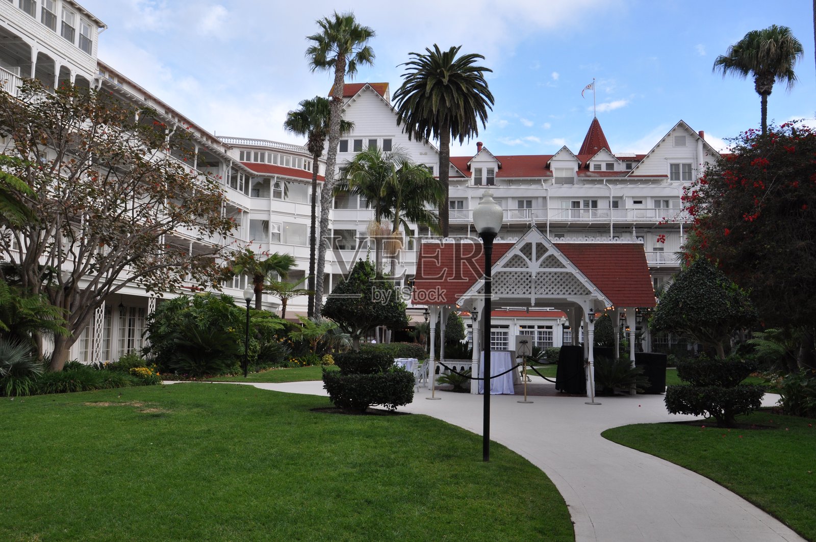 加州圣地亚哥附近的科罗纳多酒店照片摄影图片