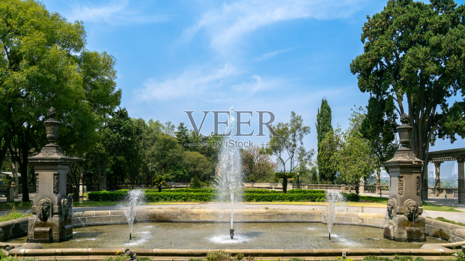 墨西哥的查普尔特佩克城堡照片摄影图片