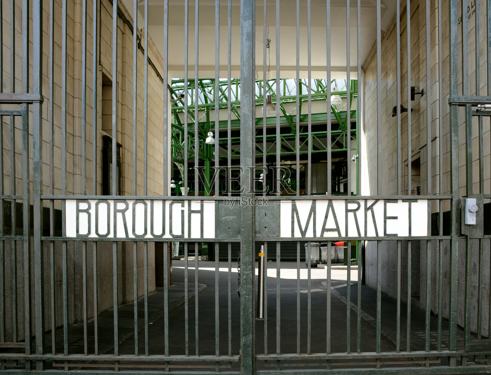 博罗市场大门对公众关闭照片摄影图片