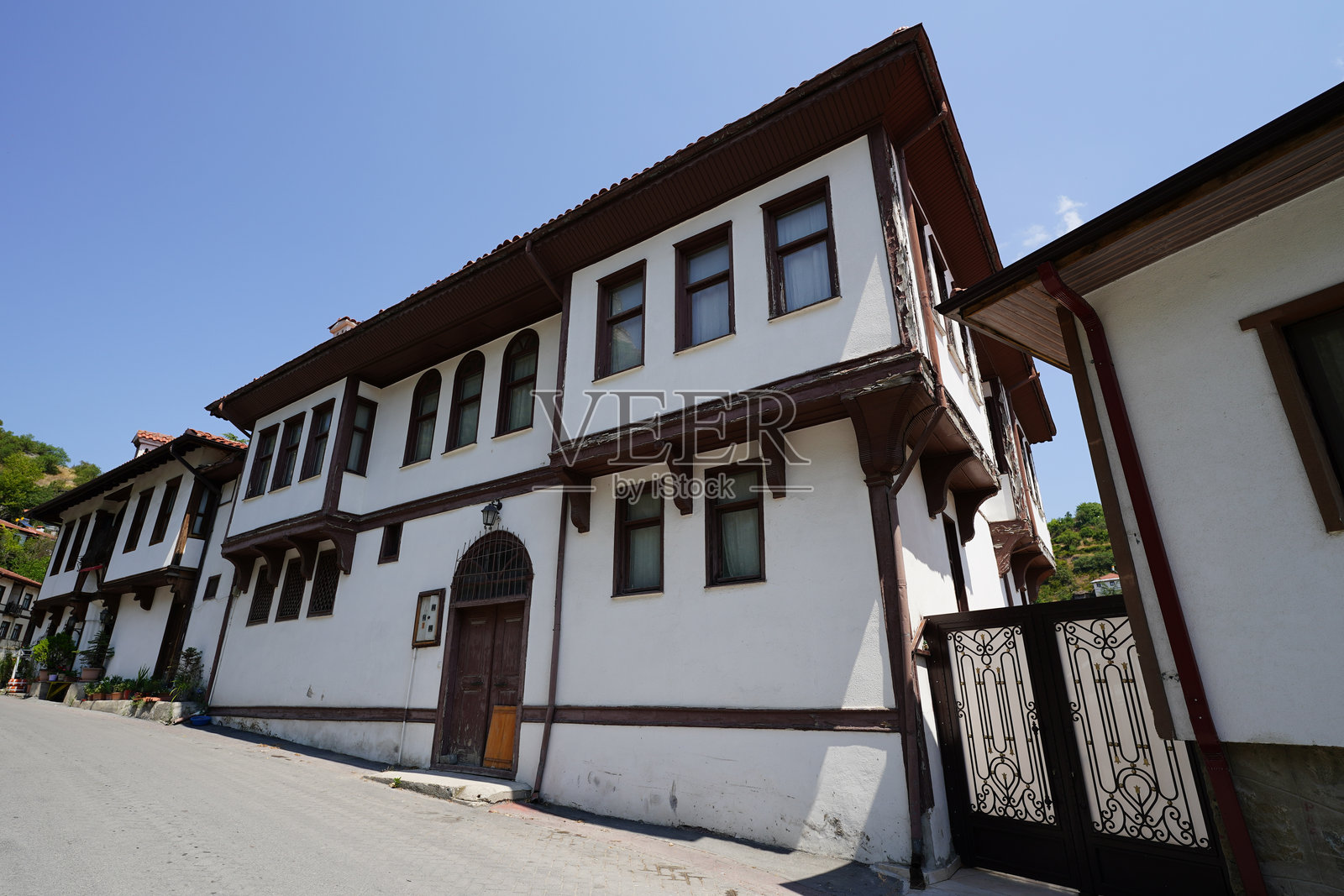 土耳其博卢省戈尤努克镇的老建筑照片摄影图片