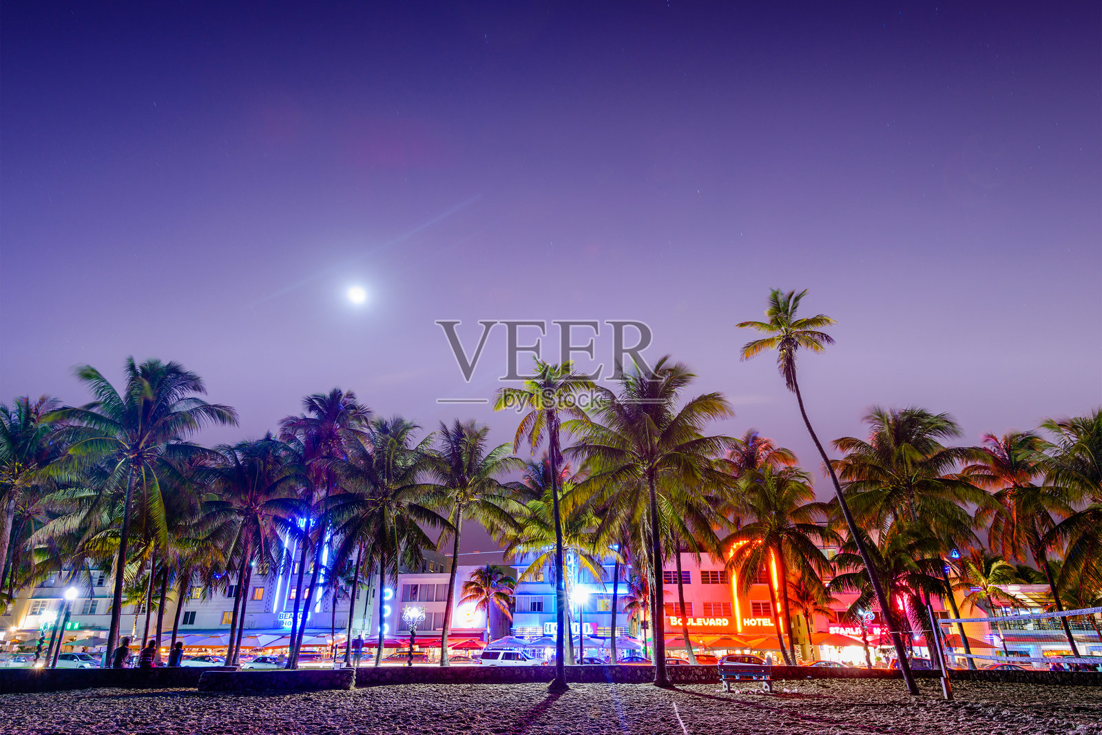 南海滩，迈阿密照片摄影图片