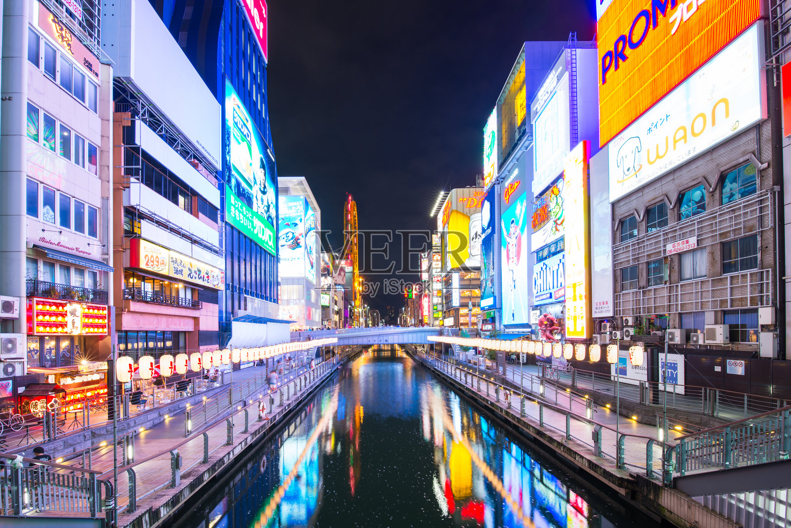 道顿堀河照片摄影图片