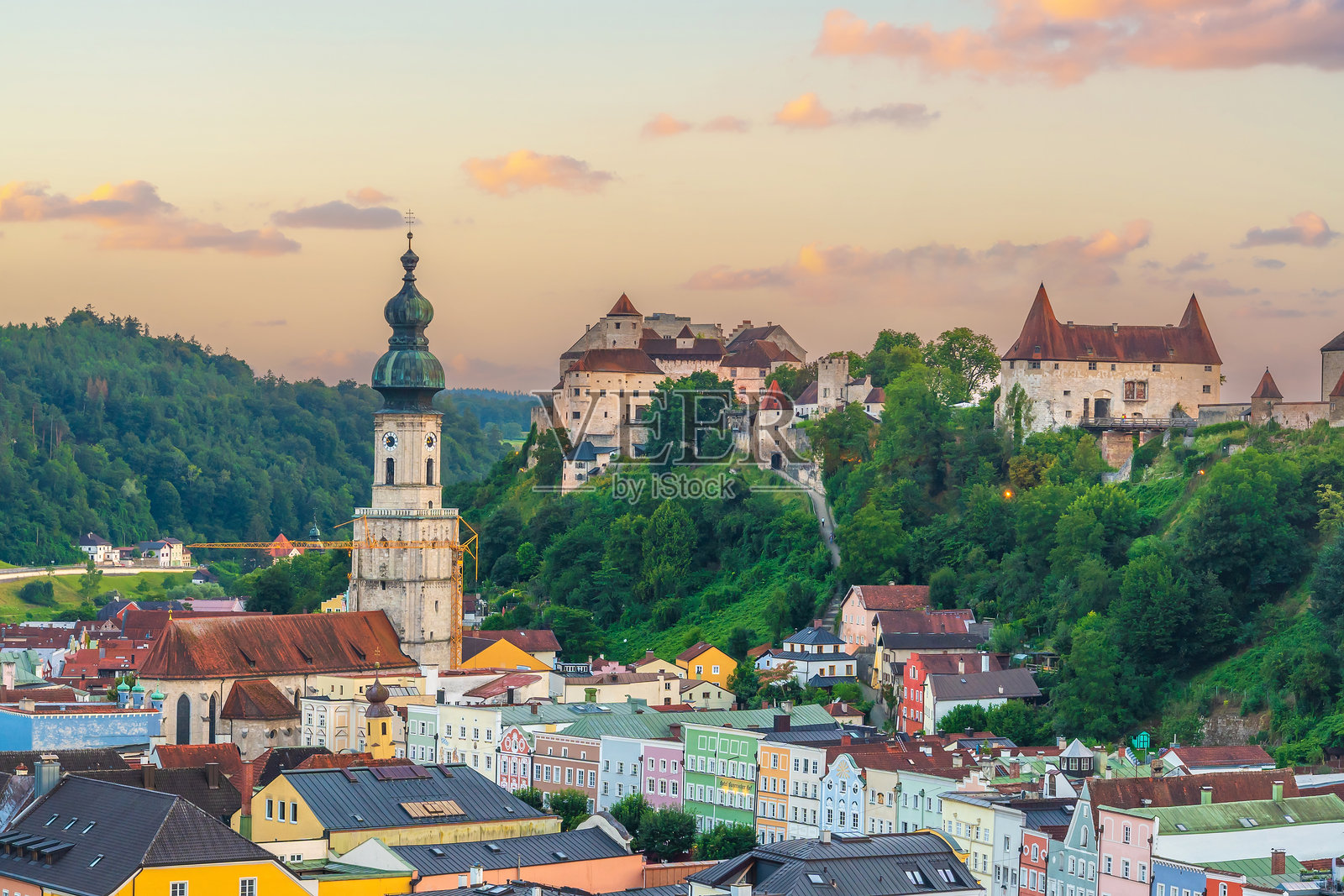 德国布尔豪森市中心天际线景观照片摄影图片