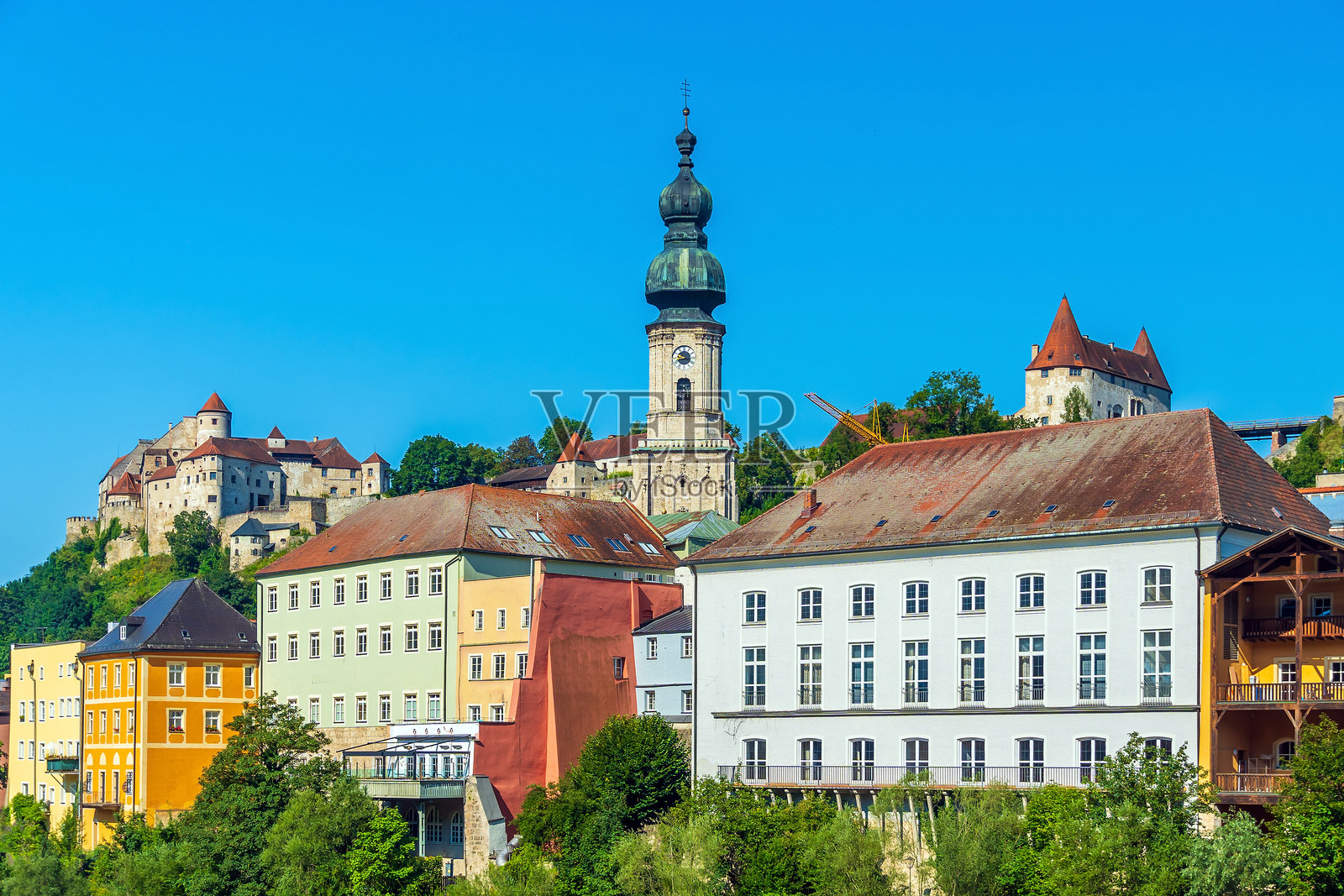 德国布尔豪森市中心天际线城市风光照片摄影图片