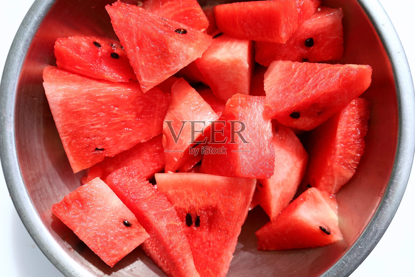 碗里的西瓜水果。照片摄影图片