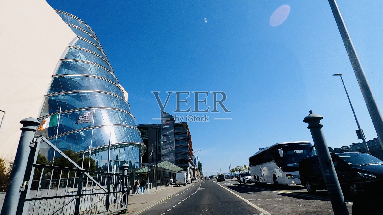 都柏林国家会议中心的景观照片摄影图片