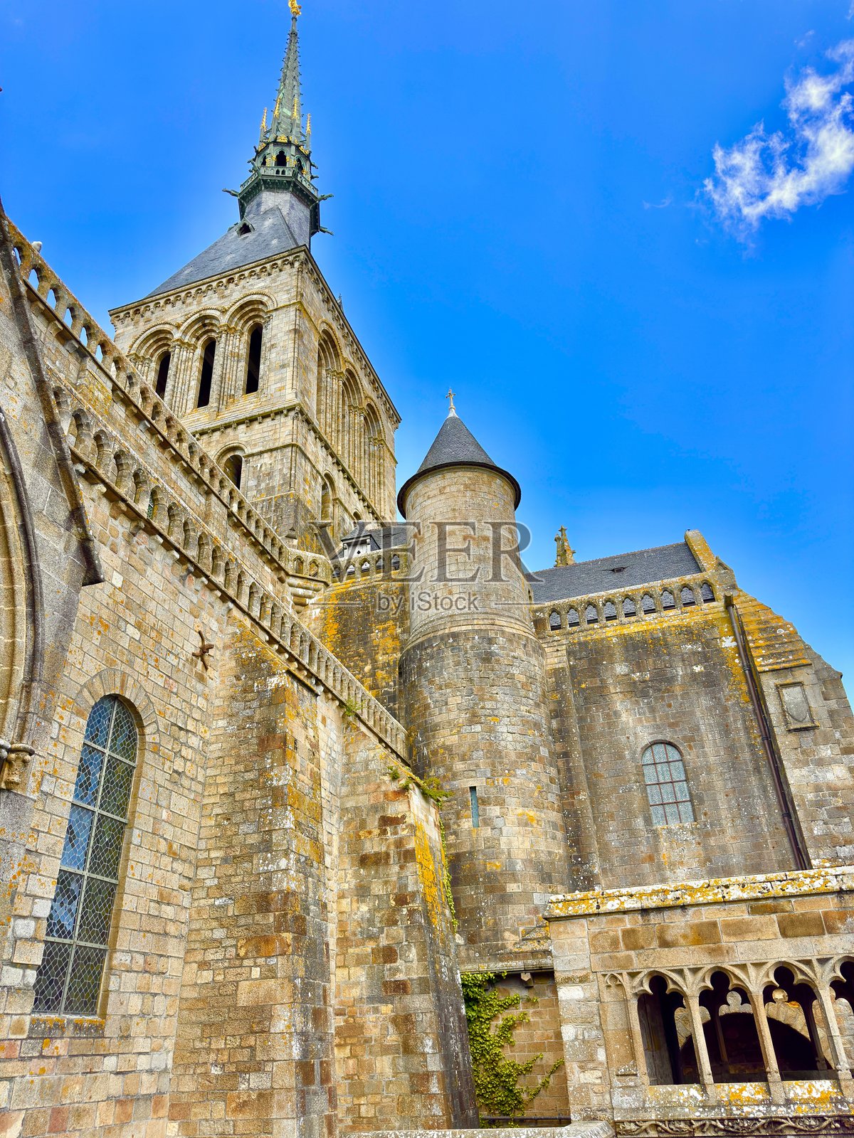 蒙圣米歇尔修道院照片摄影图片