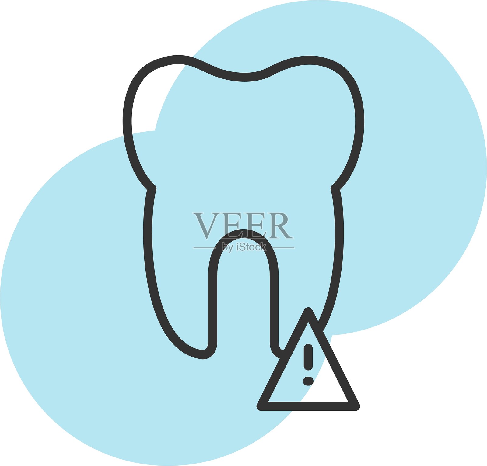 牙齿图标插画图片素材