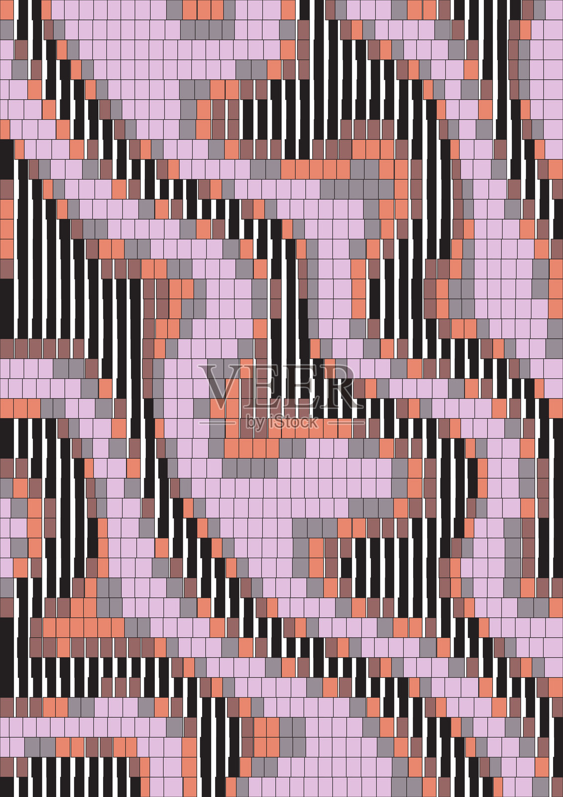 生动的马赛克插画图片素材