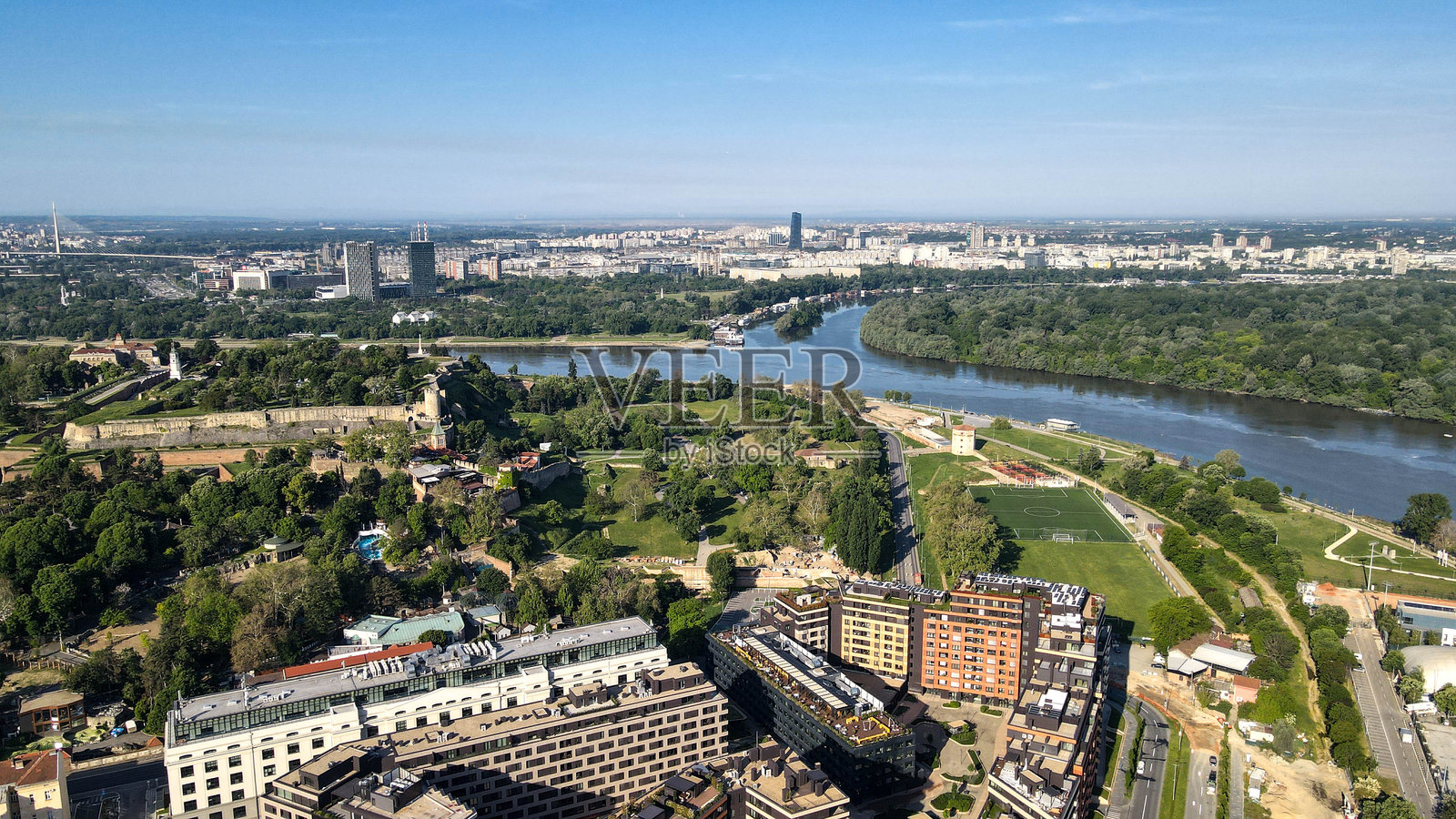 贝尔格莱德的卡莱梅格丹堡垒照片摄影图片
