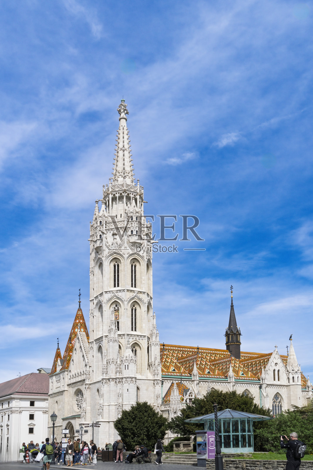 布达佩斯的圣马提亚教堂照片摄影图片