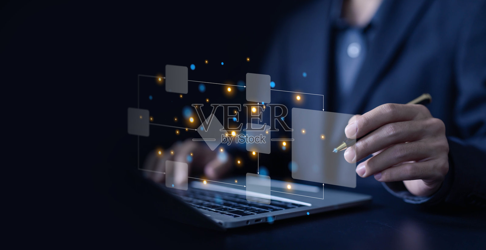 工作流程，工作模型流程图。编程以优化策略。解决方案业务的方案图，实施软件。照片摄影图片