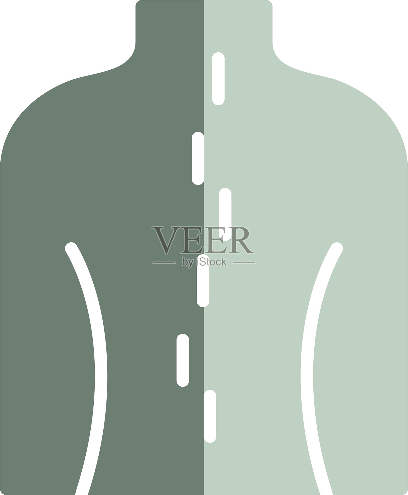 脊柱侧弯图标插画图片素材