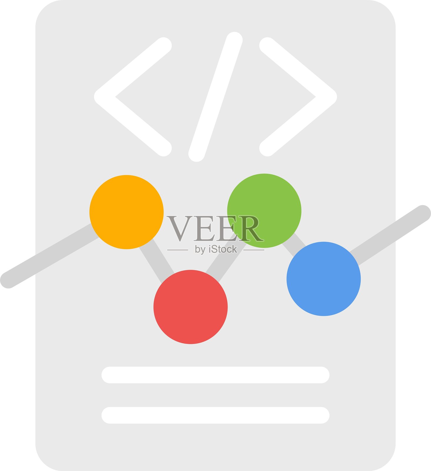 代码性能扁平图标设计插画图片素材