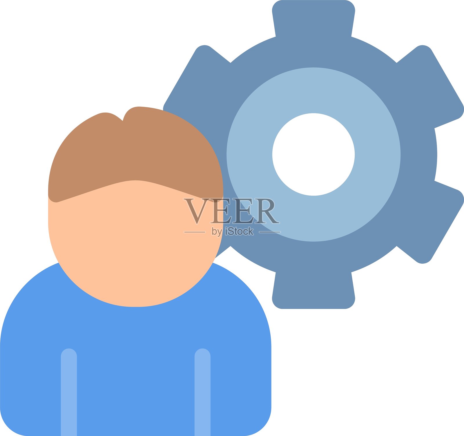 用户设置扁平图标设计插画图片素材